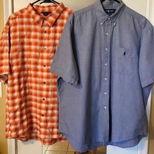 Bundle-two casual button up shirts